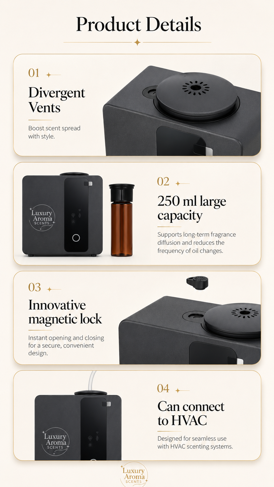 Luxury Mini HVAC Diffuser